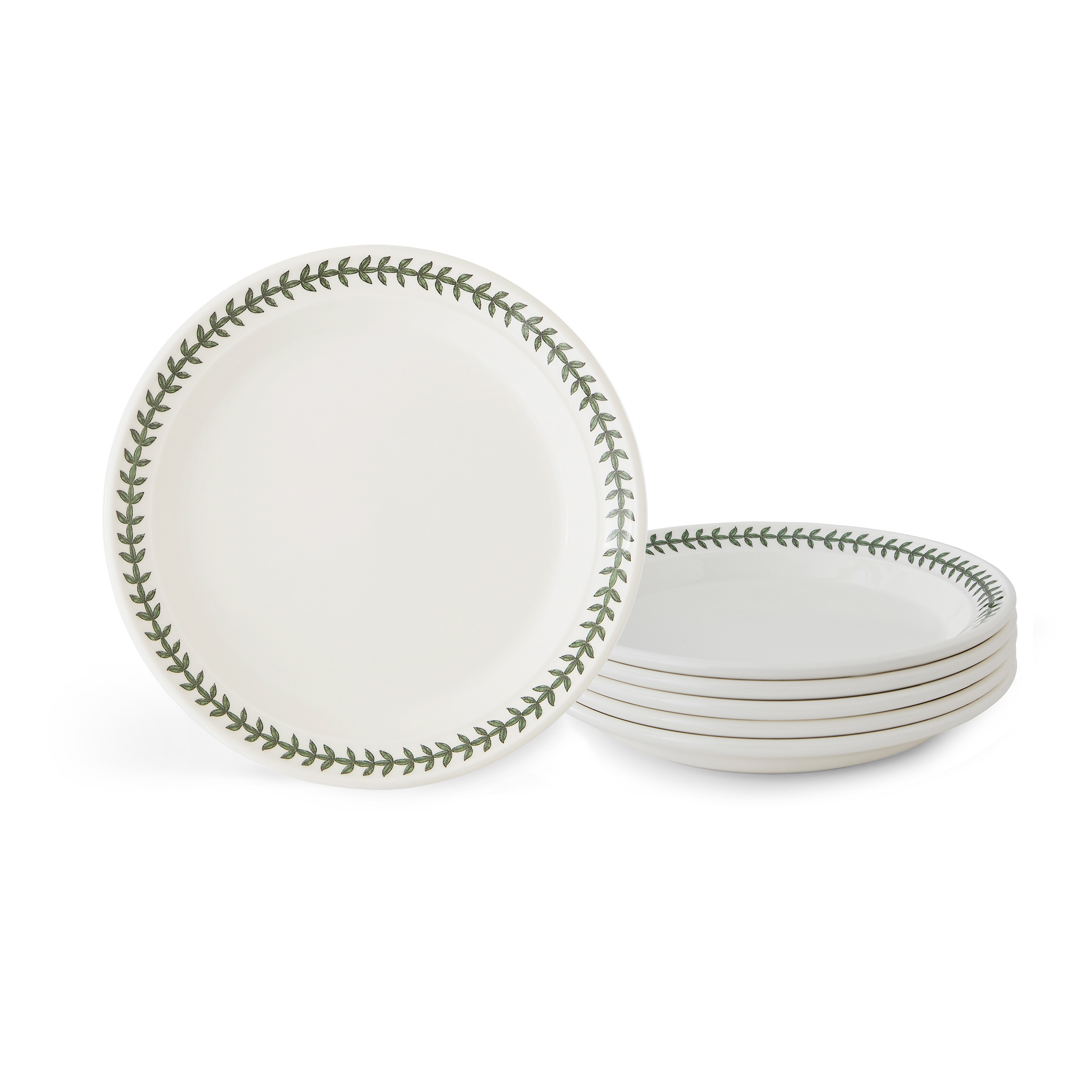 Botanic Garden Laurel Leaf 8.5 Inch Salad Plate Set of 6 image number null